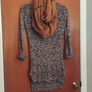 Knit Grey Sweater Dress/Top